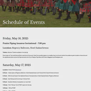 Saskatchewan Highland Gathering and Celtic Festival