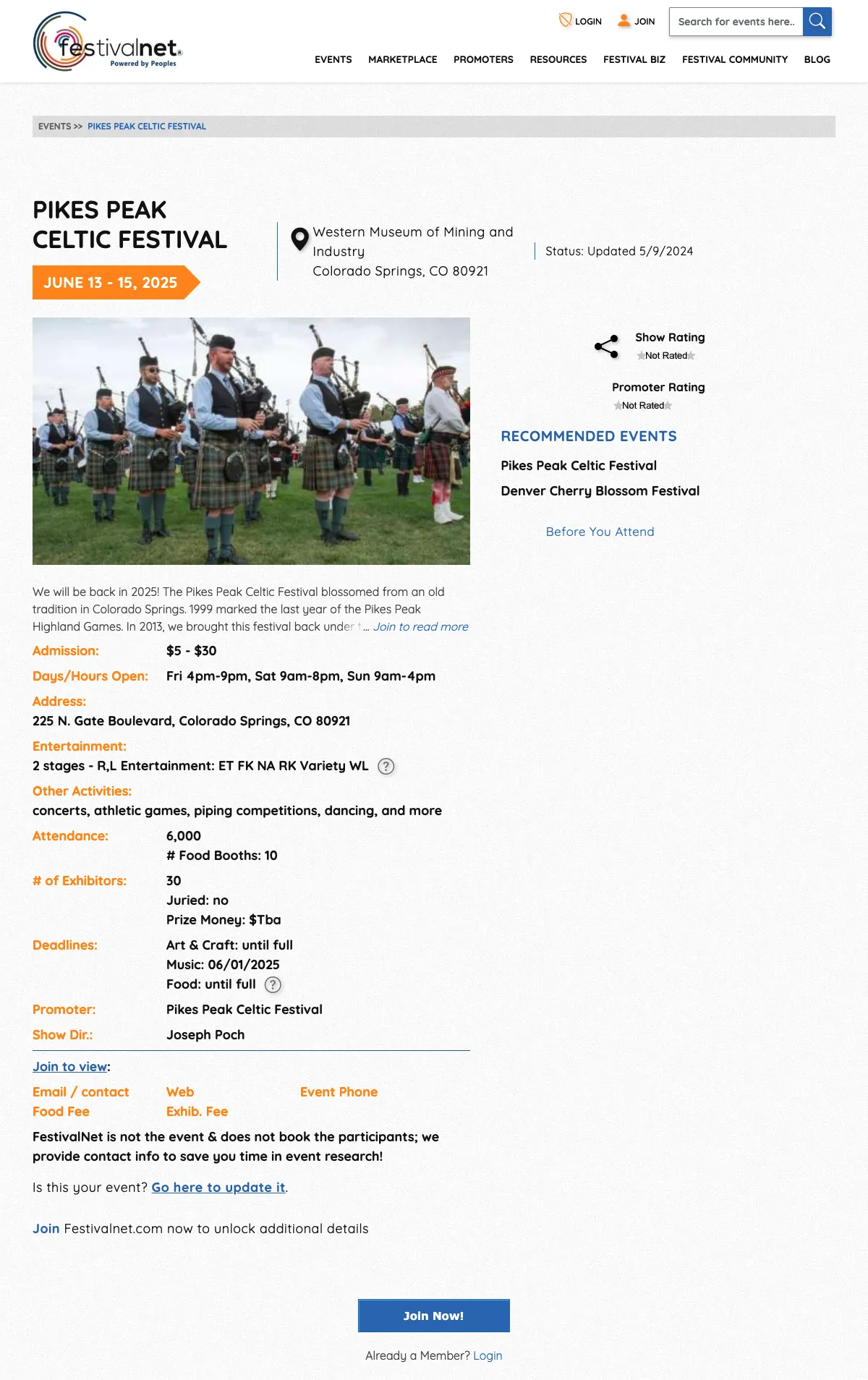 Pikes Peak Celtic Festival