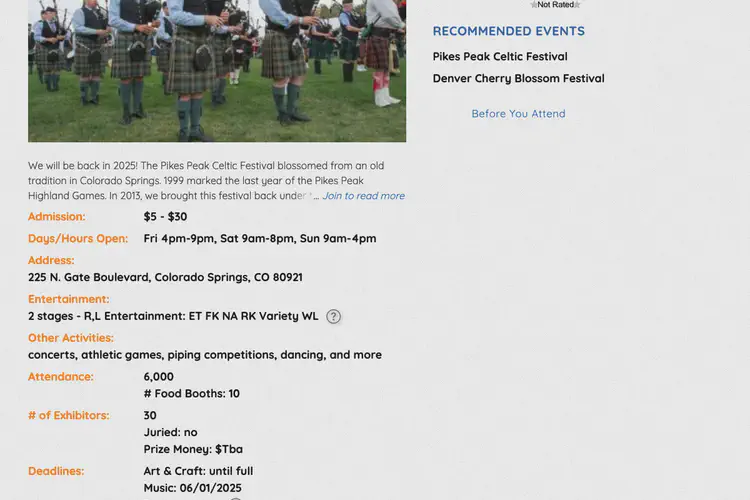 Pikes Peak Celtic Festival