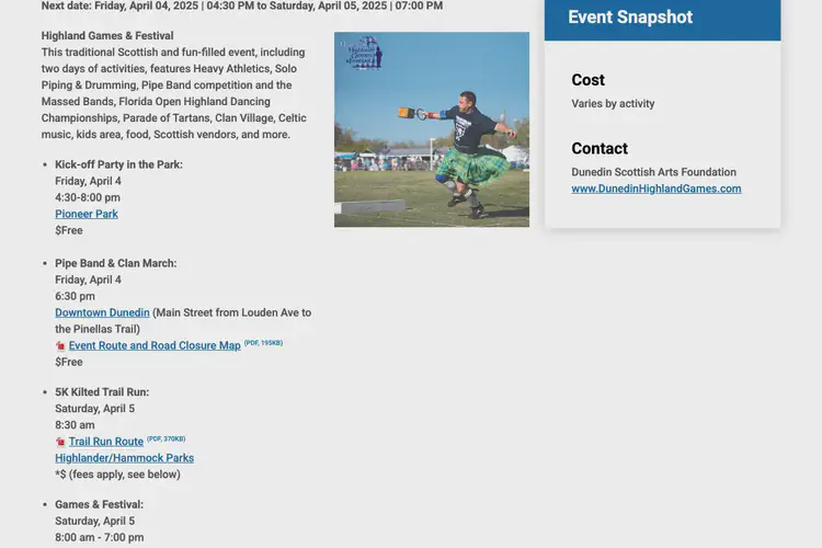 Dunedin Highland Games & Festival