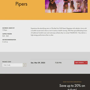 The Red Hot Chilli Pipers Concert
