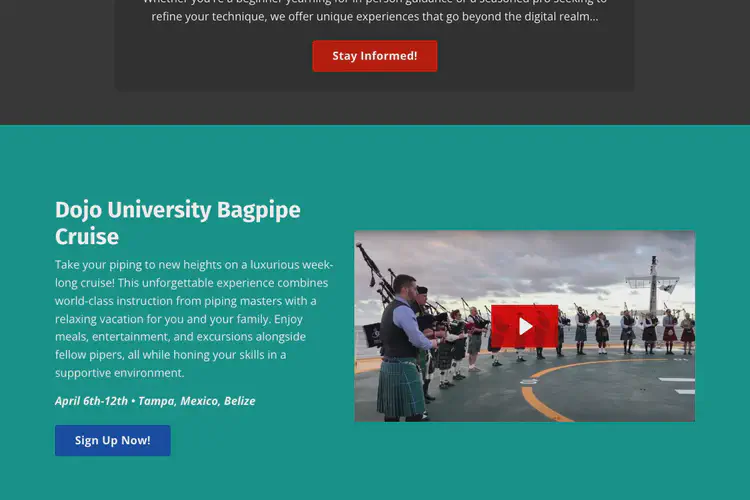 Dojo University Bagpipe Tuning Clinic