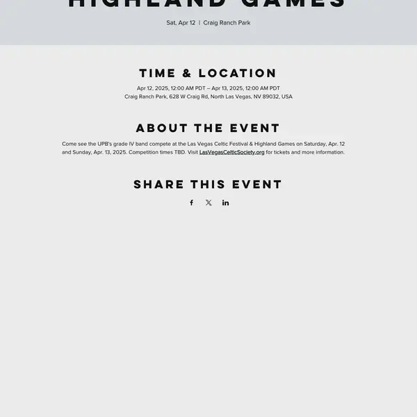Las Vegas Highland Games
