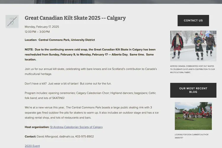 Great Canadian Kilt Skate