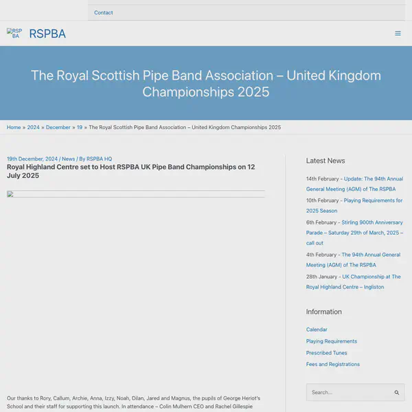UK Pipe Band Championships