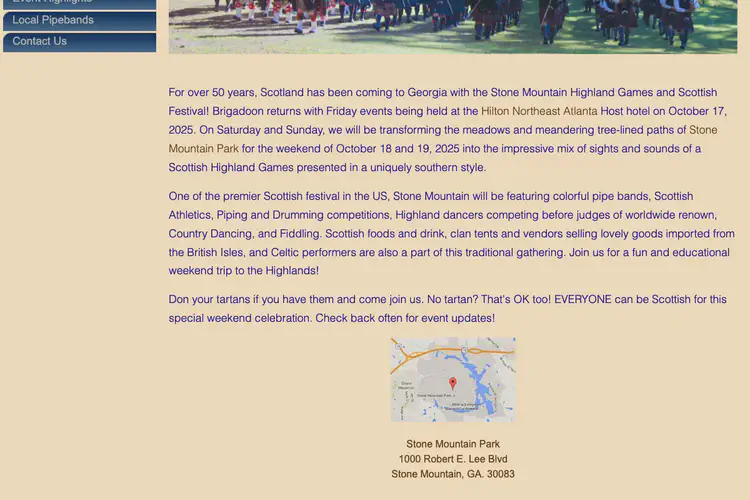 Stone Mountain Highland Games and Scottish Festival