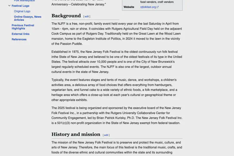 New Jersey Folk Festival