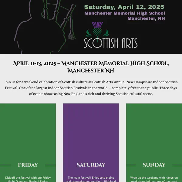 New Hampshire Indoor Scottish Festival