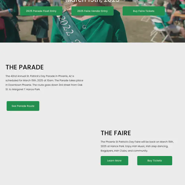 Phoenix St. Patrick's Day Parade & Faire