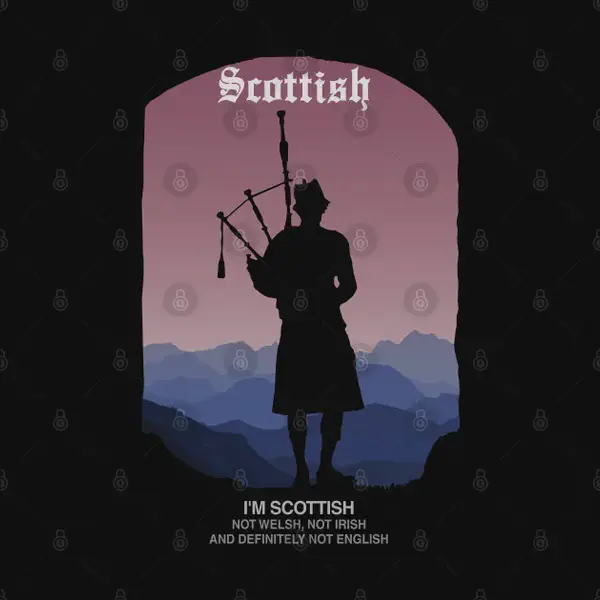 Bagpipe Watercolour Scottish Scotland Music Player Gift Magnet