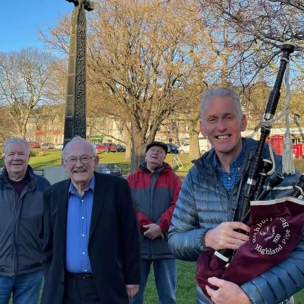 Pipe band hits the right note with help from Northumberland Freemasons
