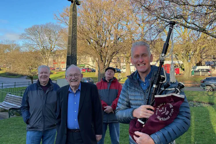 Pipe band hits the right note with help from Northumberland Freemasons