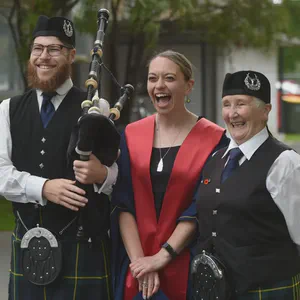 Bagpipes at Otago Polytechnic Graduation