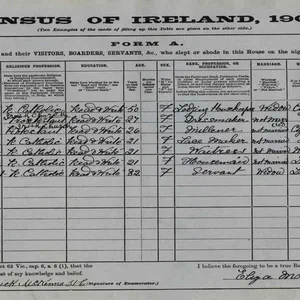 A census on this date shows the population of Ireland to be 4,458,775; this is the last census to be taken on the basis of baronies