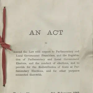 Representation of the people Act received Royal assent, granting votes to women over the age of 30