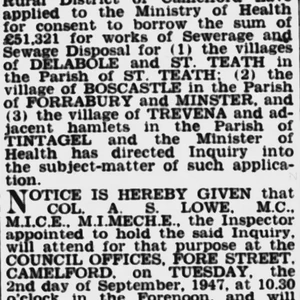 The Health Act extends the powers of county councils and provides maternity care
