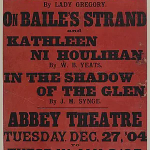 Premiere of Yeats 'Cathleen ni Houlihan' starring Maud Gonne