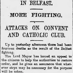 Twelve people die in Belfast riots