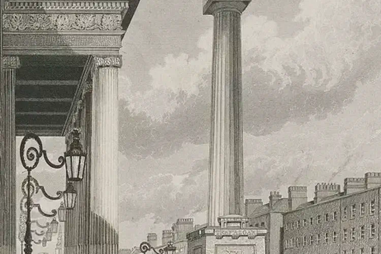 Nelson Pillar blown up, Dublin