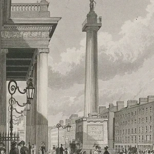 Nelson Pillar blown up, Dublin