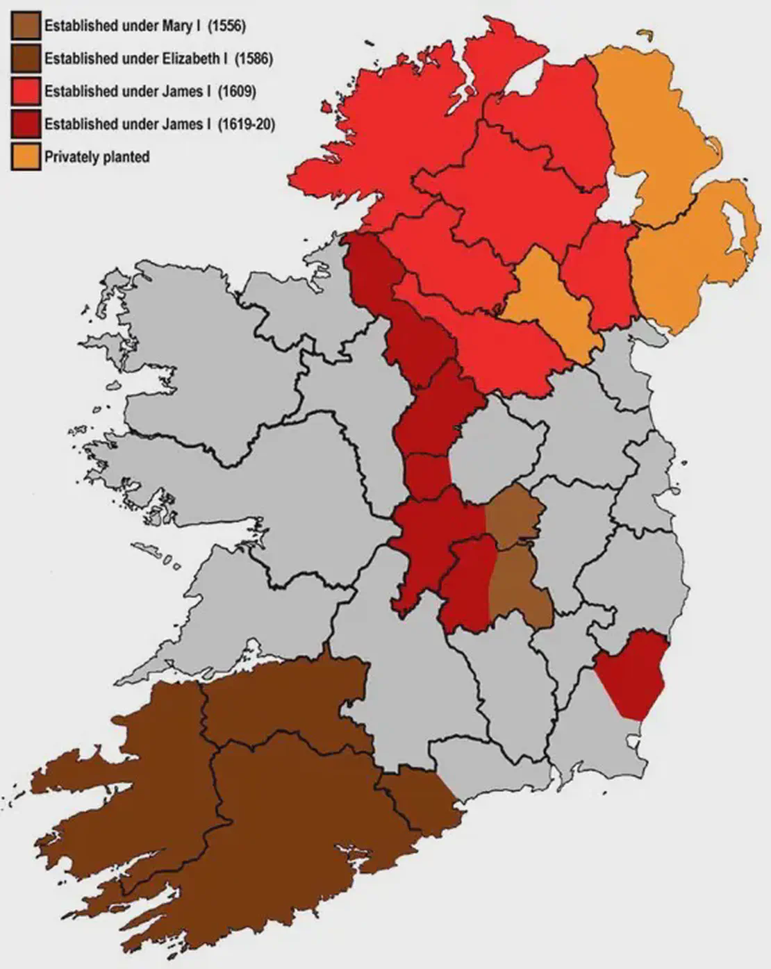 Patents are granted for plantations in parts of Leitrim, Kings County, Queens County and Westmeath