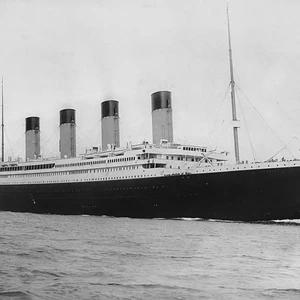 The Titanic is launched in Belfast, Ireland