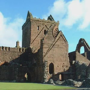 Sweetheart Abbey, near Dumfries, founded by Devorguilla, mother of John Balliol