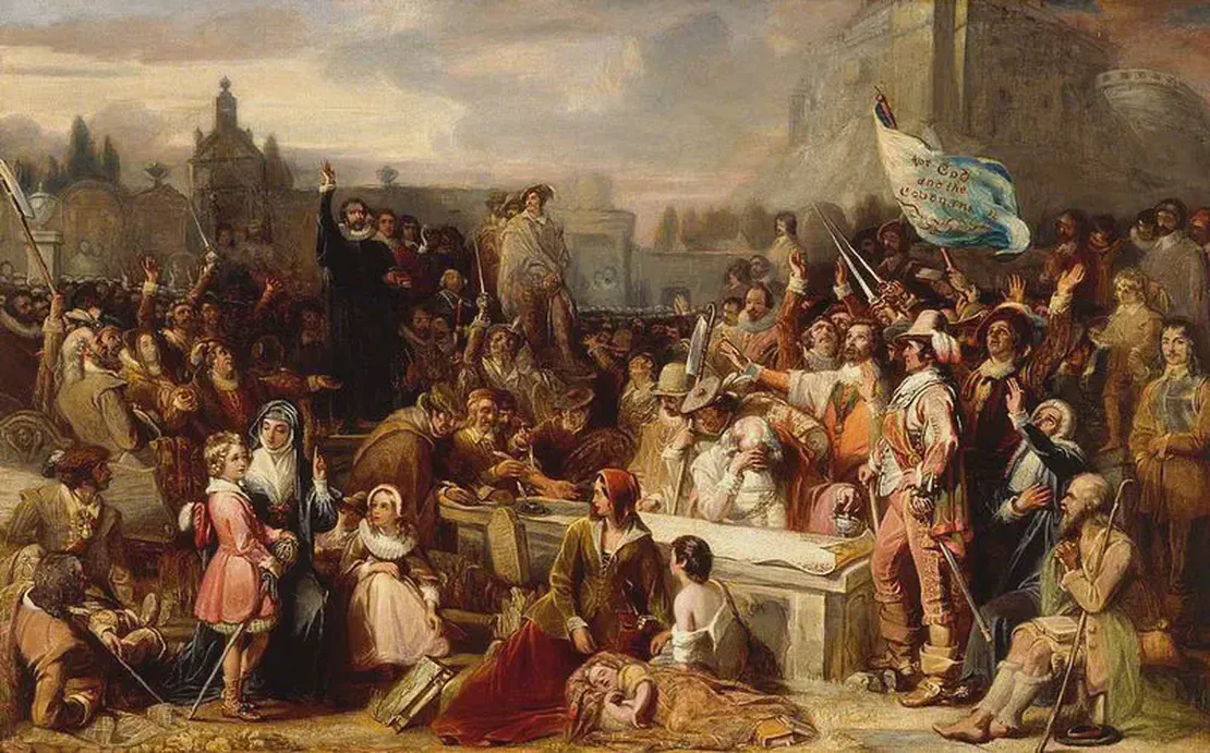 Second National Covenant signed in Greyfriars Churchyard