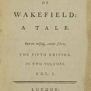 First publication of The Vicar Of Wakefield by Oliver Goldsmith