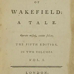 First publication of The Vicar Of Wakefield by Oliver Goldsmith