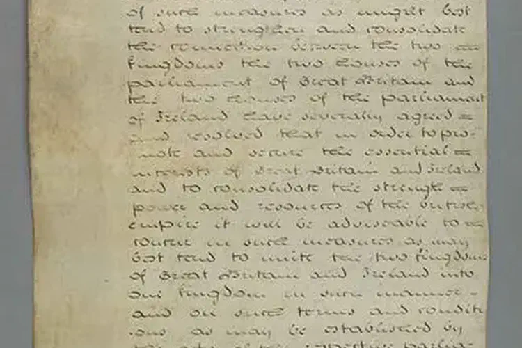 Act of Union goes into Effect, merging the Kingdom of Great Britain and the Kingdom of Ireland