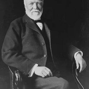 Andrew Carnegie, Steel magnate and philanthropist, born in Dunfermline Scotland
