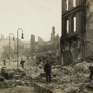 Cork City was burnt out by the Black and Tans