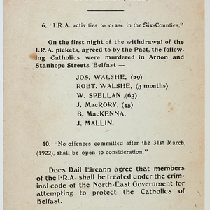 Craig-Collins Pact is signed in London. Irish Free State formally recognizes Northern Ireland government