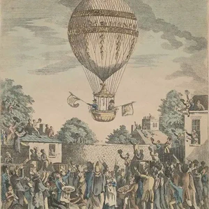 William Sadler, 1st balloon crossing of the Irish Sea