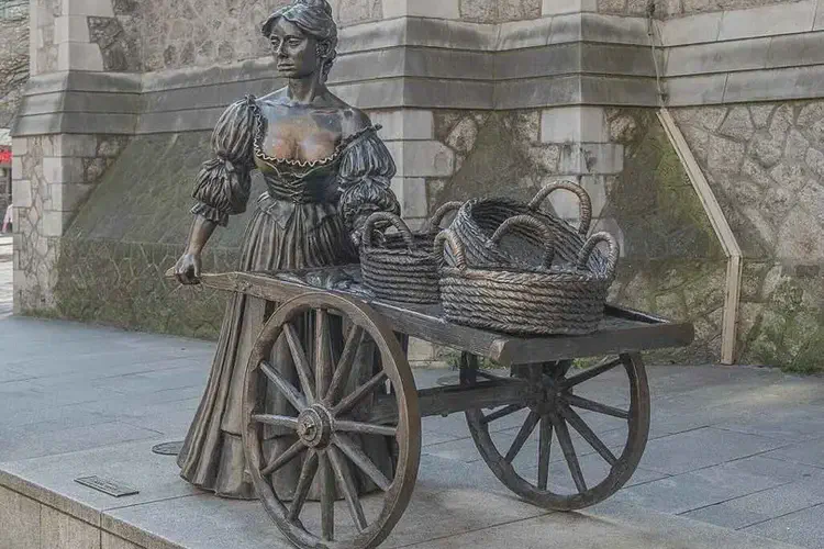 Molly Malone is christened in Dublin