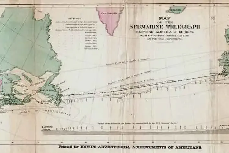 Transatlantic telegraph cable