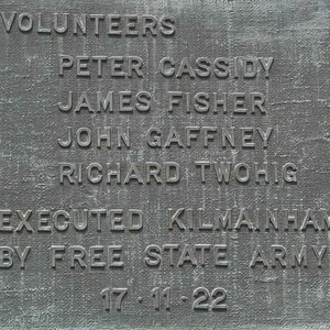 The Irish Free State begins the executions of seventy seven anti Treaty republican prisoners