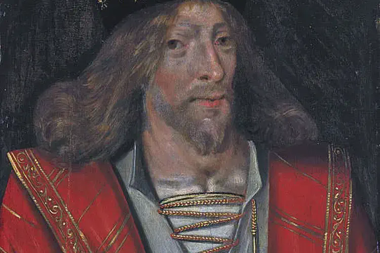 King James I captured by English near Flamborough Head on his way to France