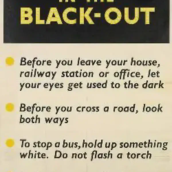 Blackout restrictions in Scotland lifted as World War II heads to a conclusion.