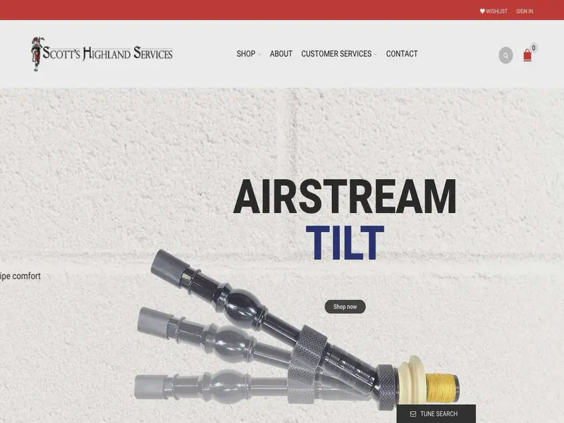 Website preview for scottshighland.com