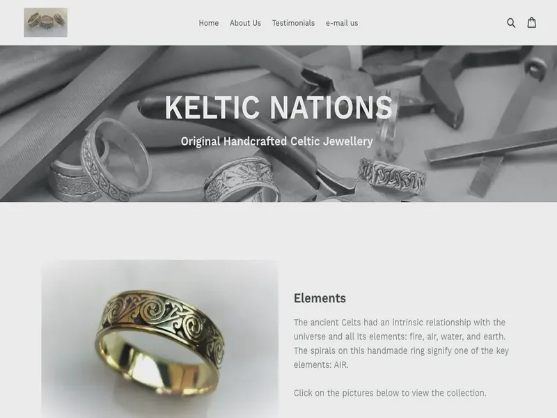 Website preview for www.kelticnations.com