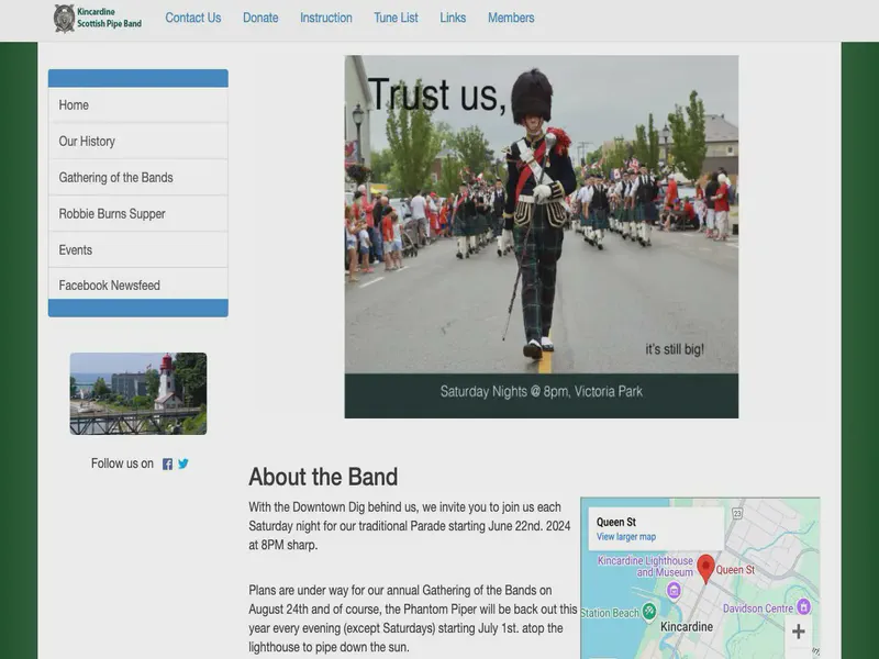 Website preview for www.kspb.ca